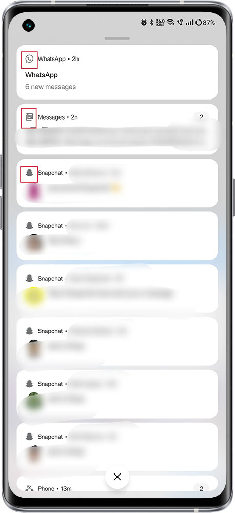 realme UI 3.0 grey app notifications 