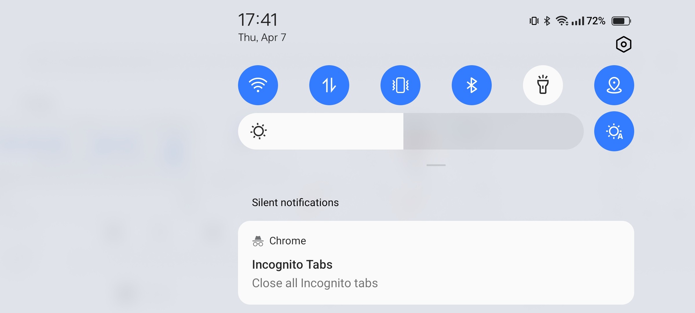 notification bar appears on the right