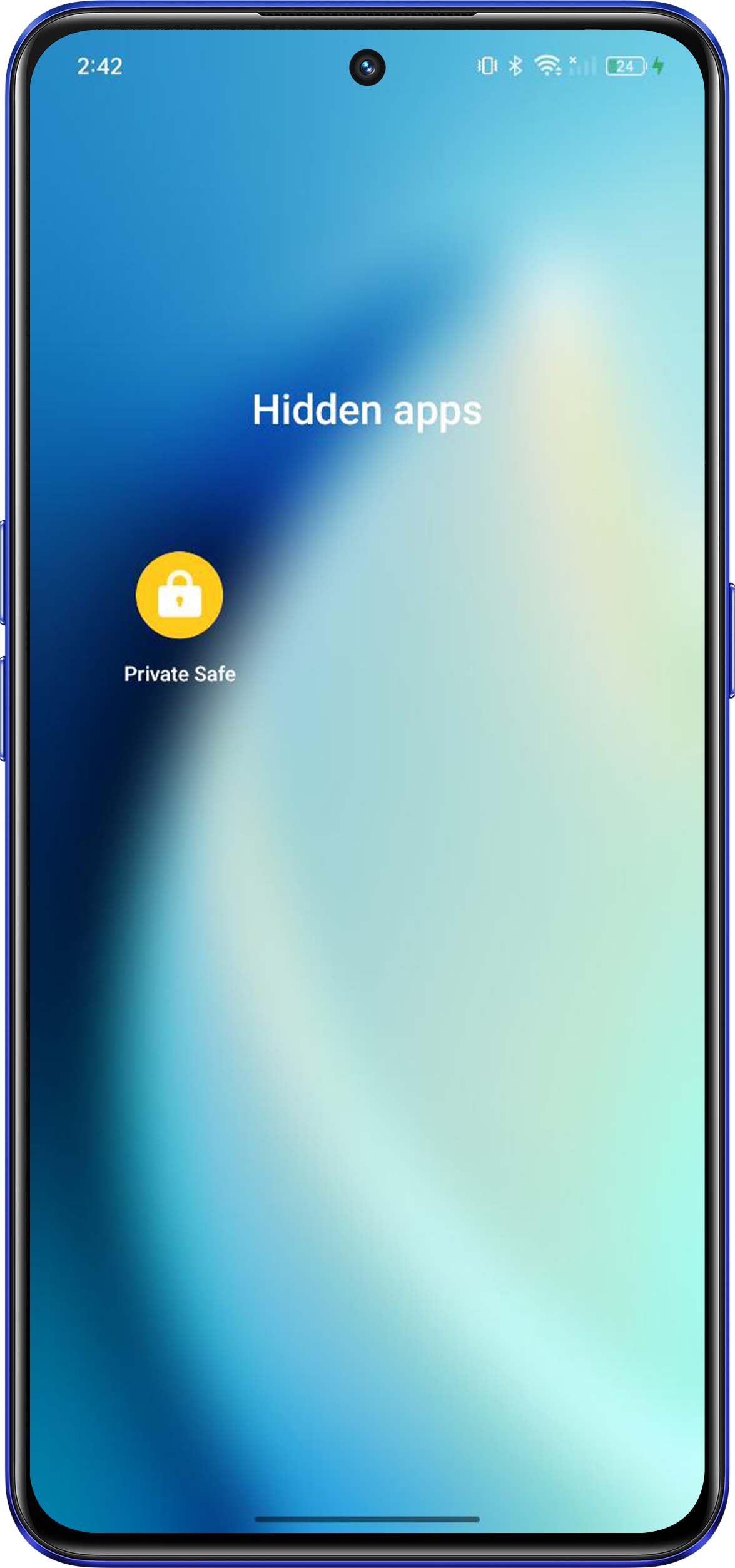 Hidden apps appear when unlocking phone