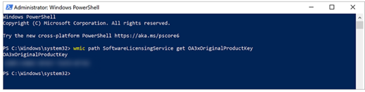 Find windows product key 