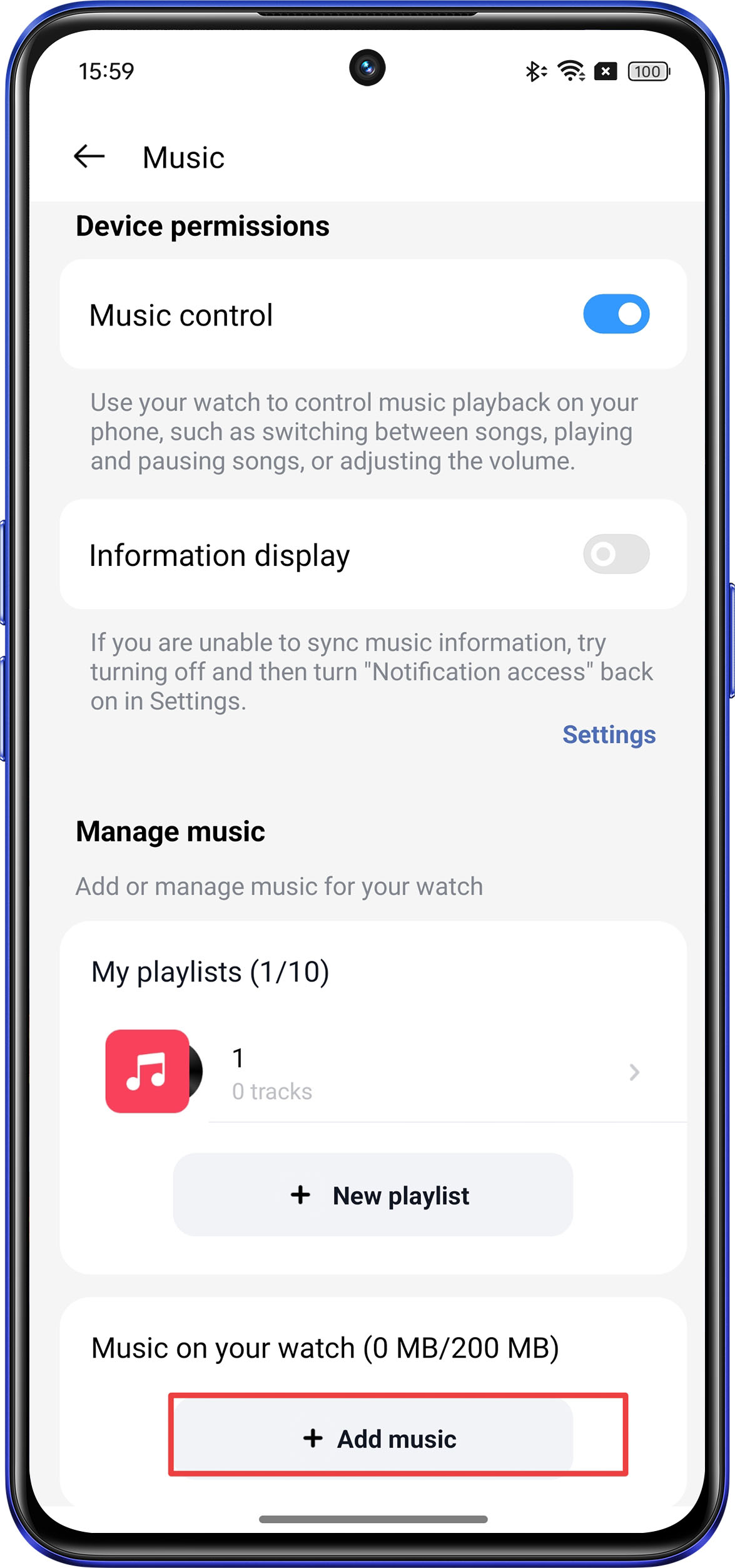 add local music to realme Watch S2