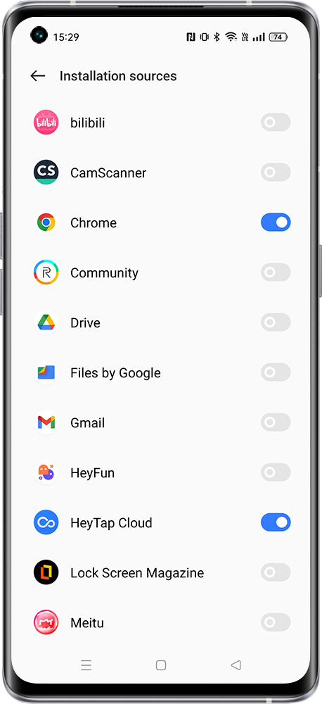 App installation from Unknown Sources 