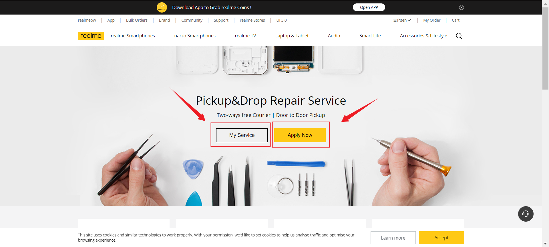 Pickup & Drop Repair Service- Apply Now 