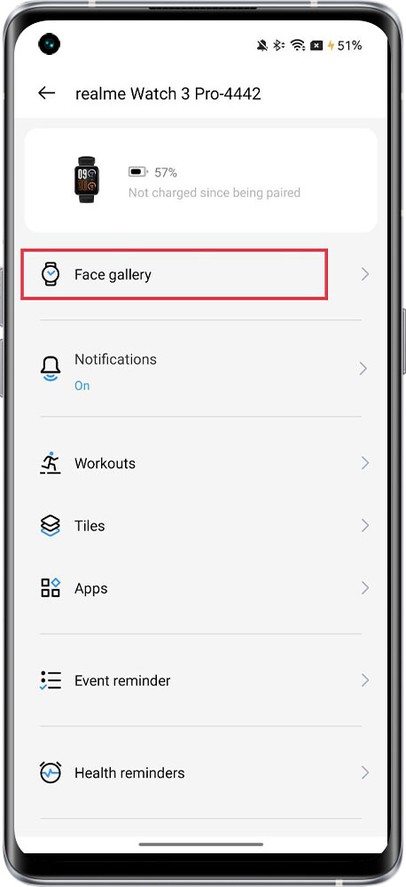 change watch face of realme watch 