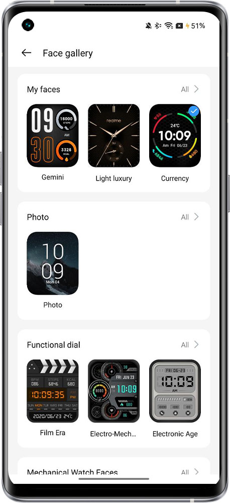 realme watch face 