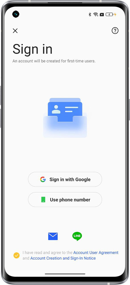 How to connect Google account or phone number with privacy password