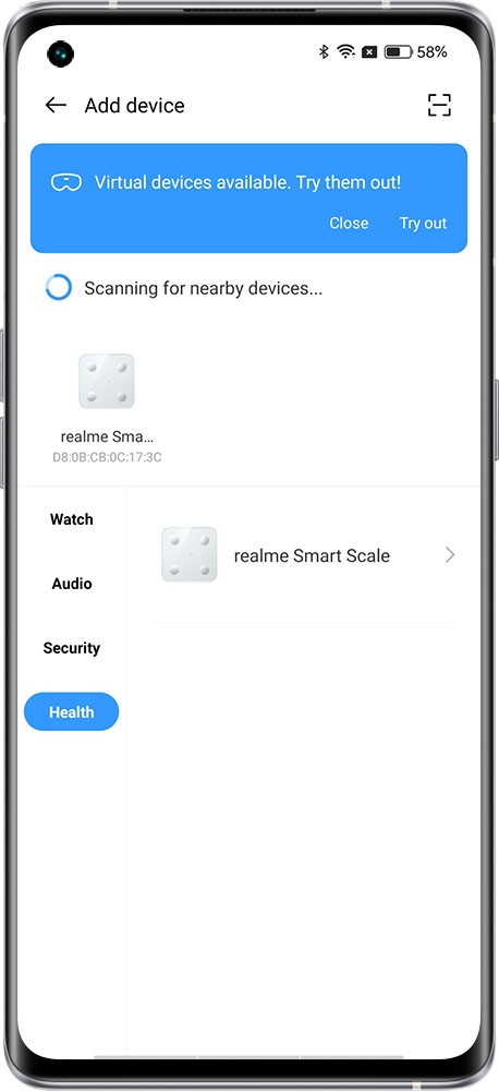 realme link add device 