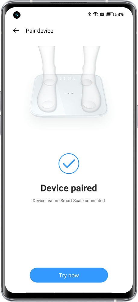 device paired 