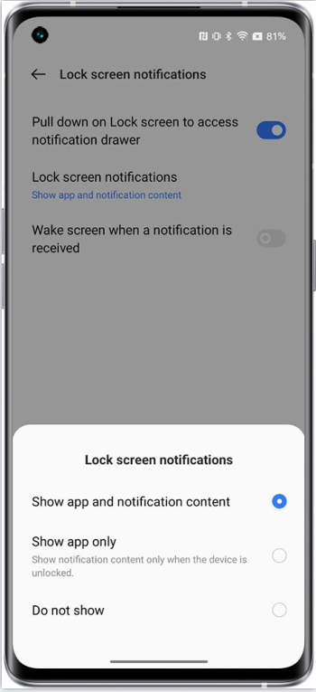 how to disable notifications on lock screen 