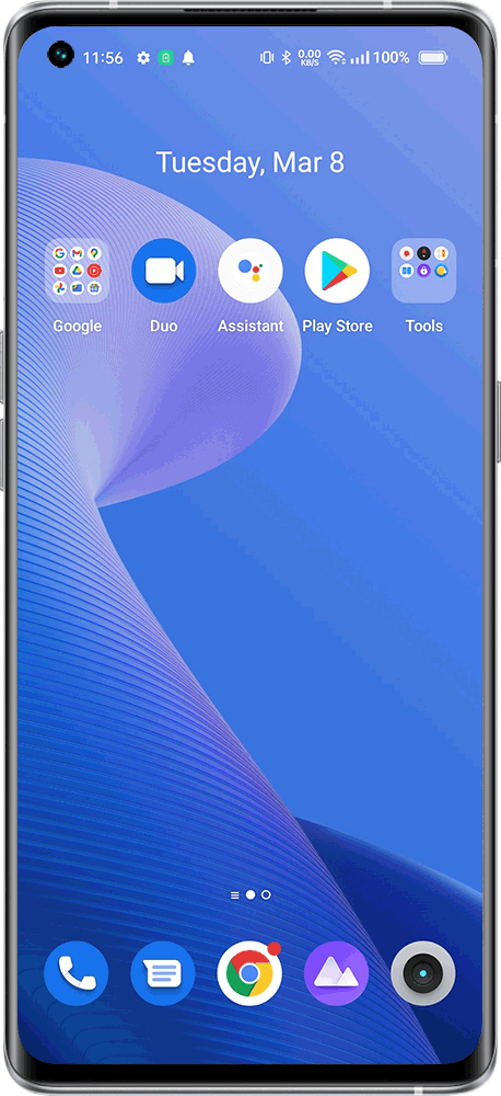 enable search bar in realme UI 