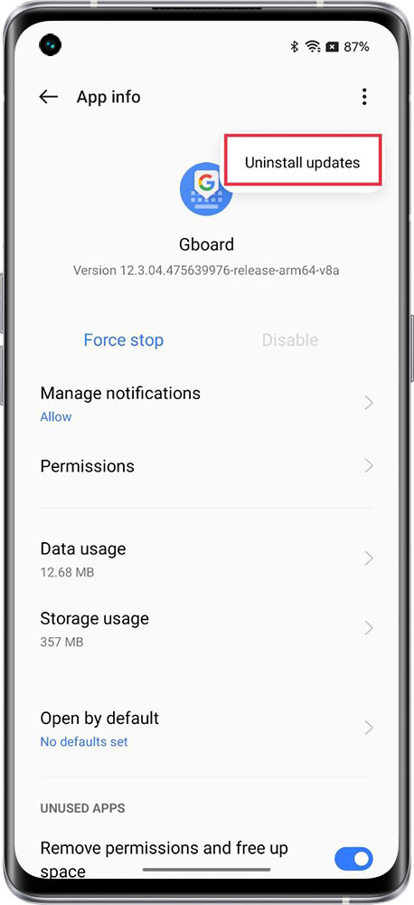 How to fix Gboard issue 
