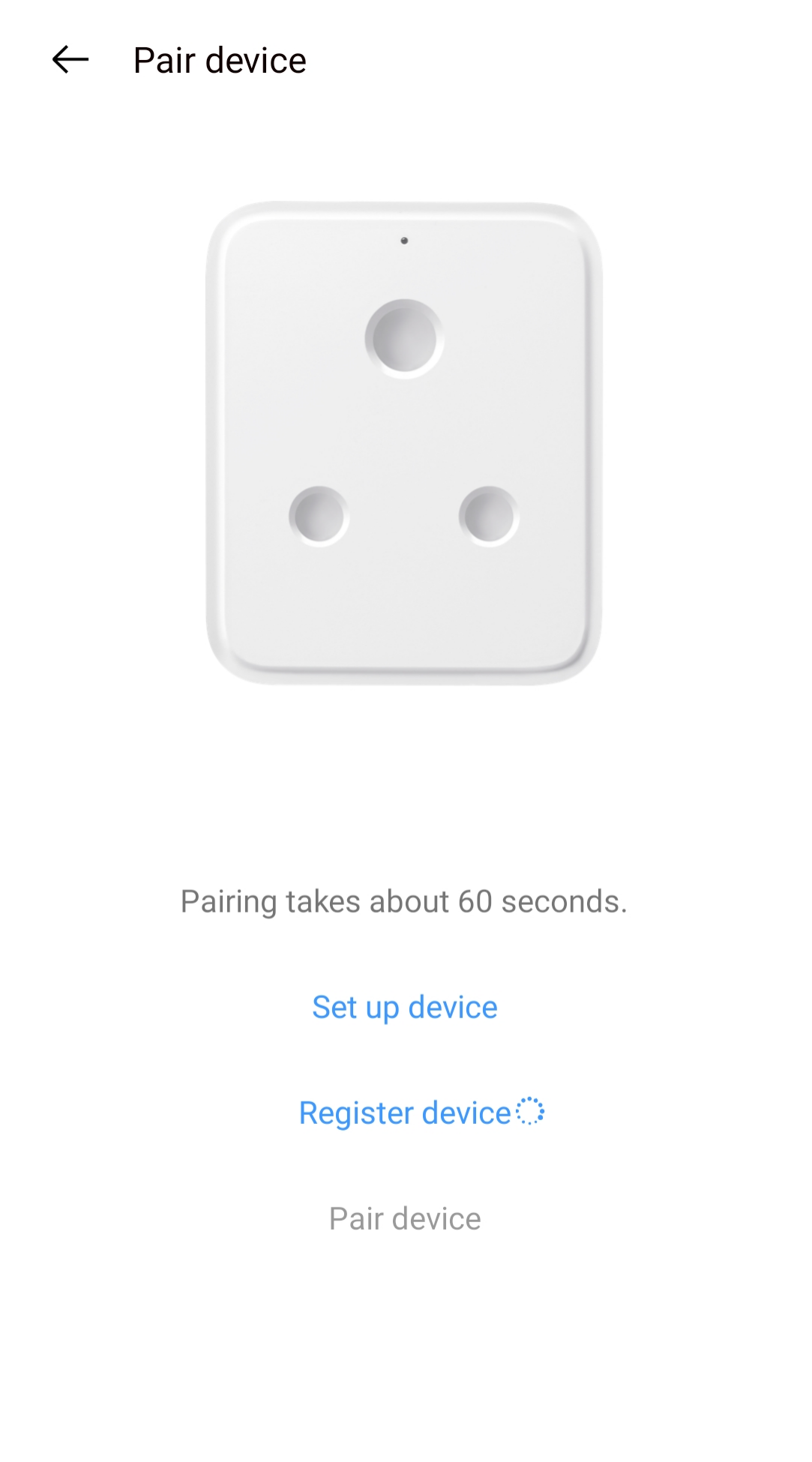 Pair Device with realme Smart Plug 