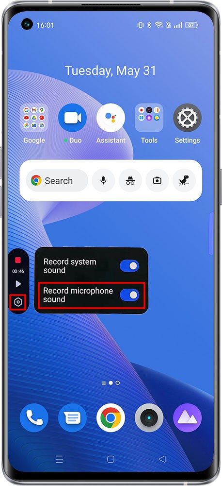 record microphone sound 