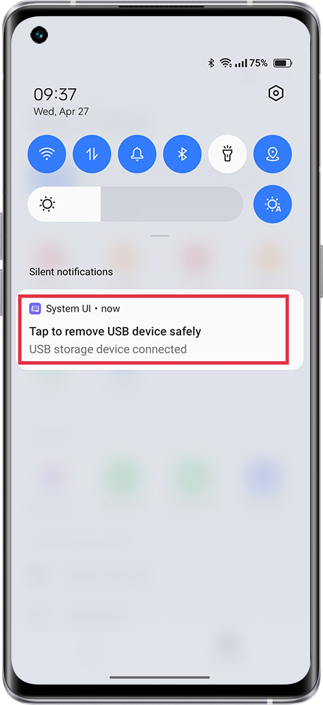 how to safely remove USB device 
