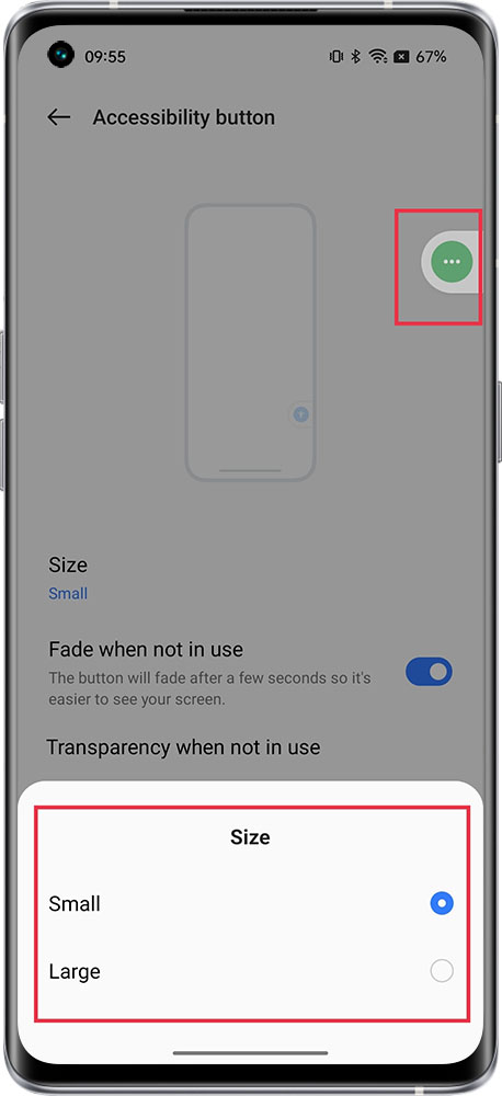 Accessibility button