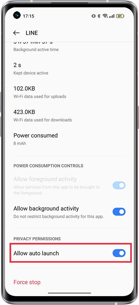 how to set allow auto launch 