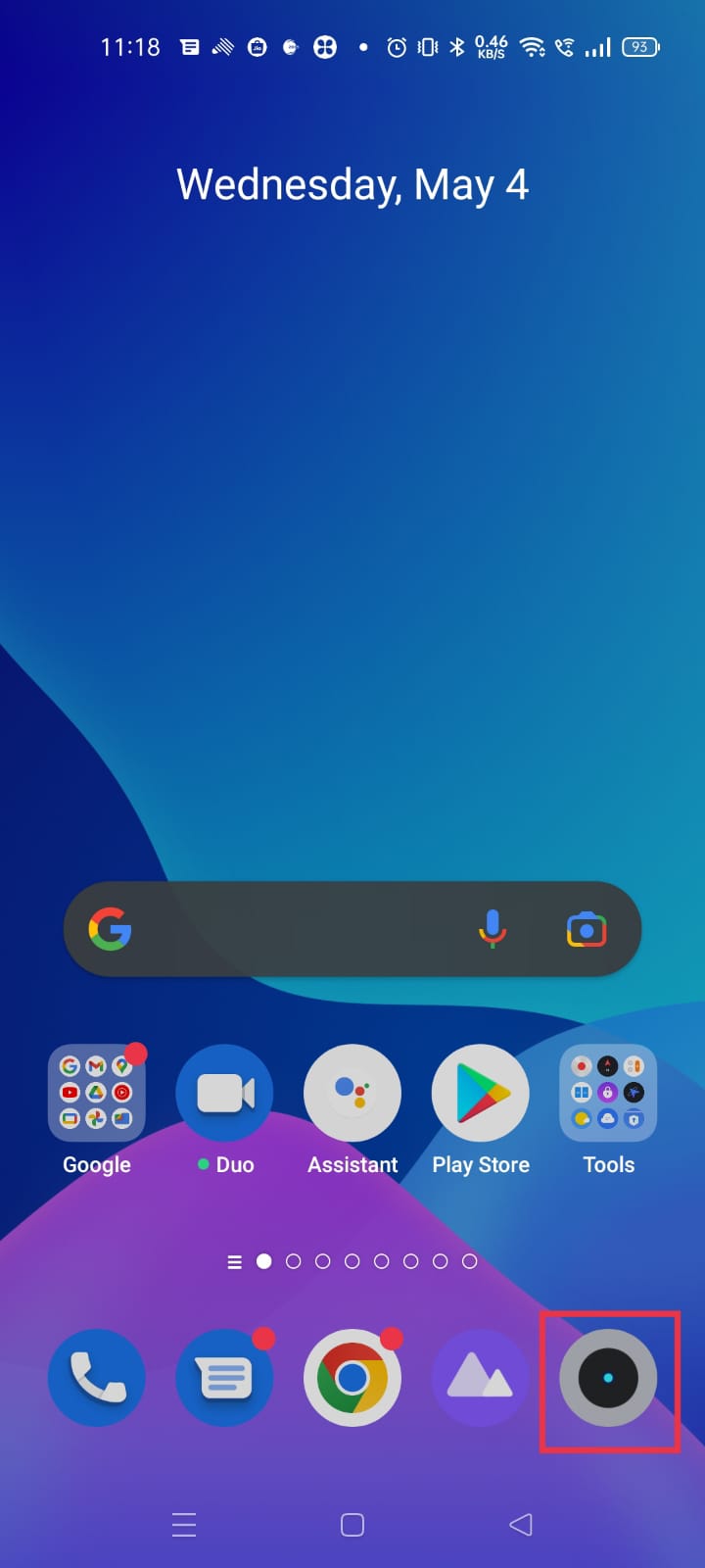 android camera setting 