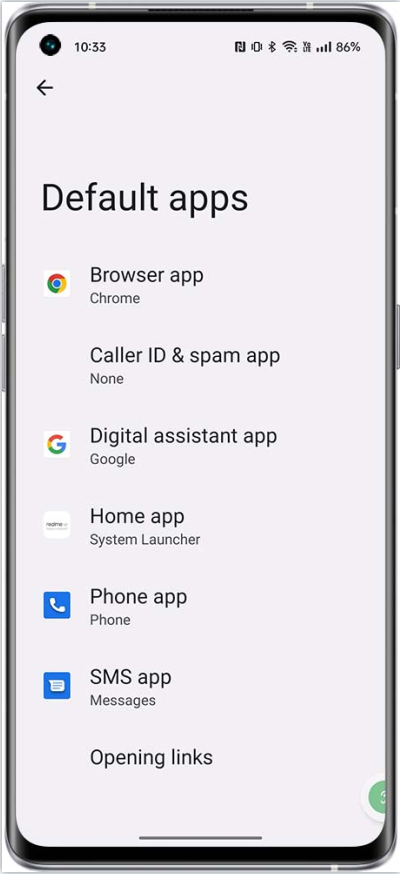 set Google Chrome as the default browser