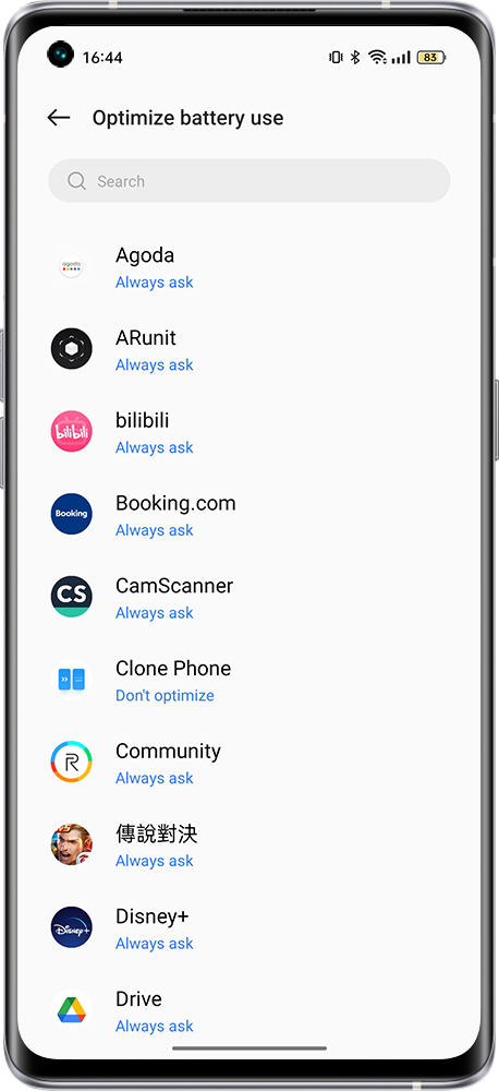 how to set optimize battery use 