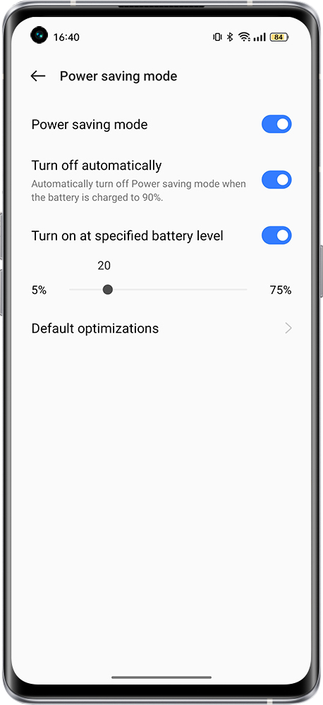 how to set power saving mode 