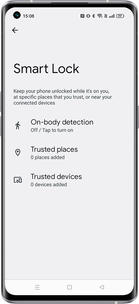 How to set Smart lock 