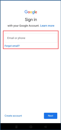 Google account sign in 