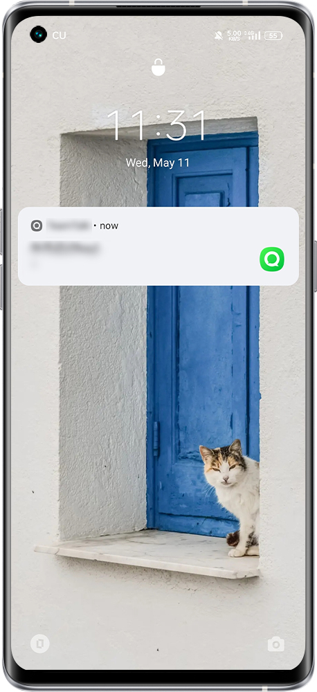 set wake-up screen and notification 