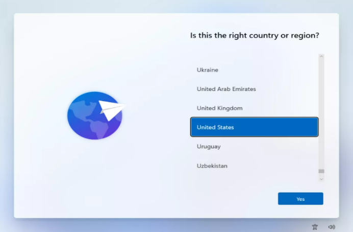 Select your country or region