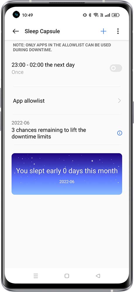 how to share the number of sleep days 