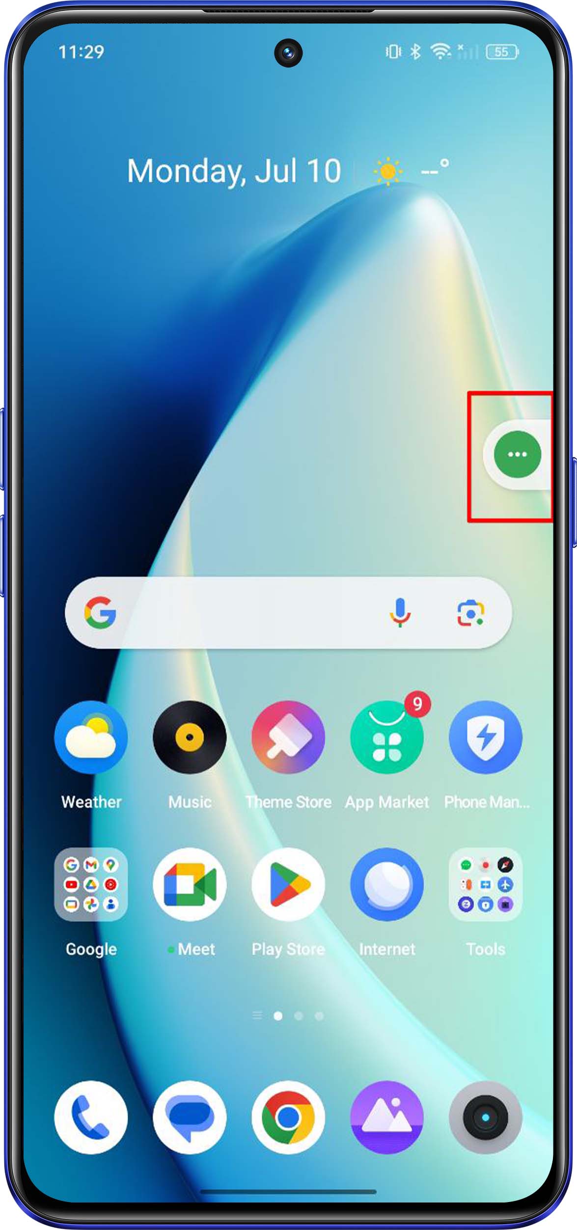 turn off accessibility floating icon 