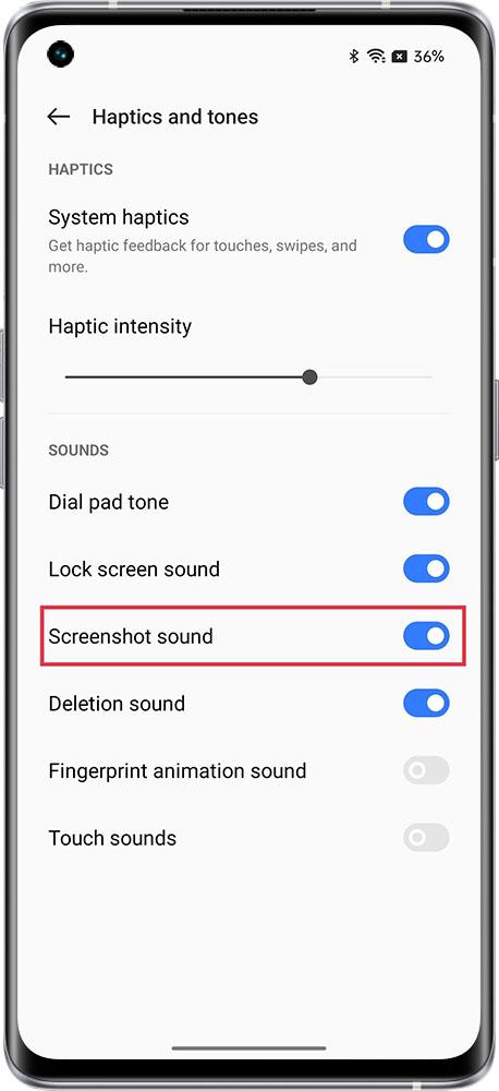 how to turn off screenshot sound 