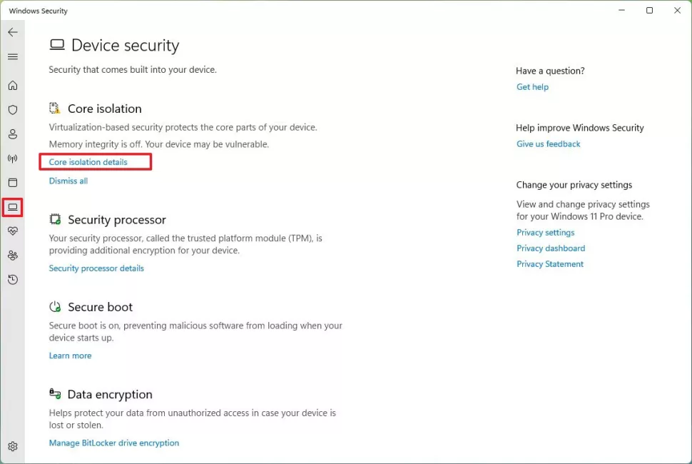 realme laptop device security 