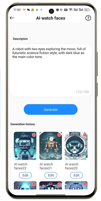 realme Watch S2 AI watch faces