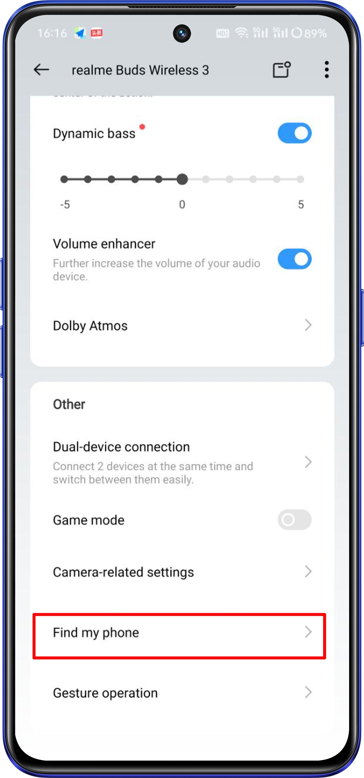 Find My Phone- realme Buds Wireless 3 