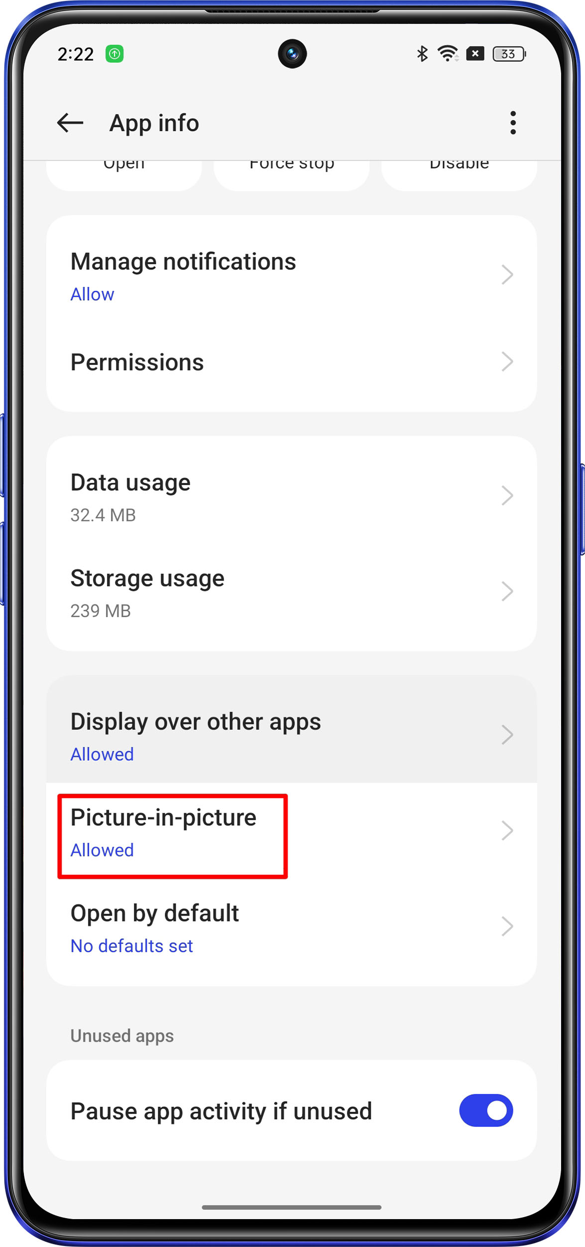enable picture in picture mode 