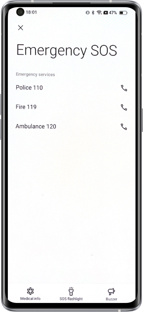how to use SOS emergency 