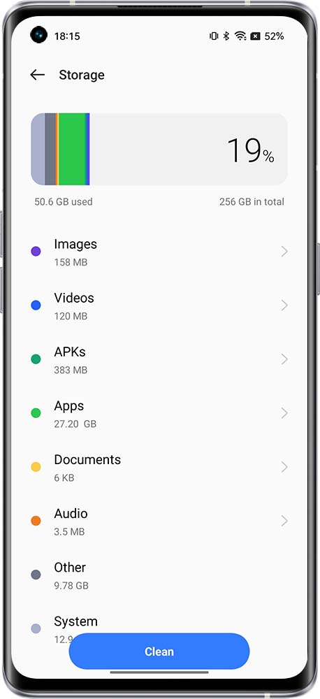 clean phone storage data 