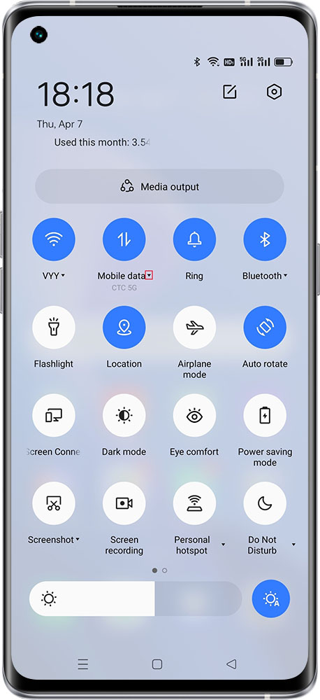 switxh the network card in realme 