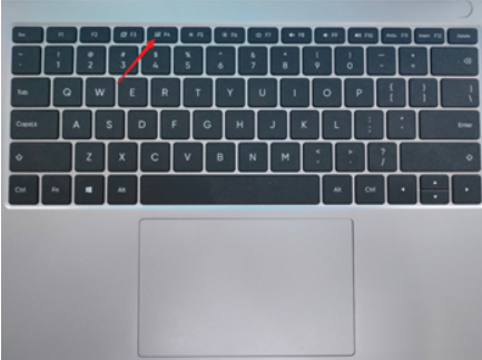 Press the F4 key for touchpad enable/disable 