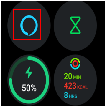 watch dial interface 