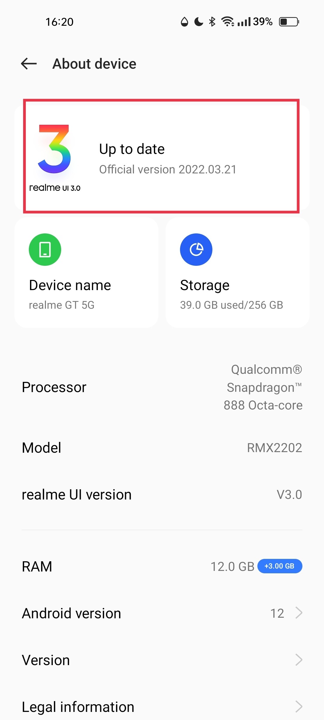 realme UI 3.0