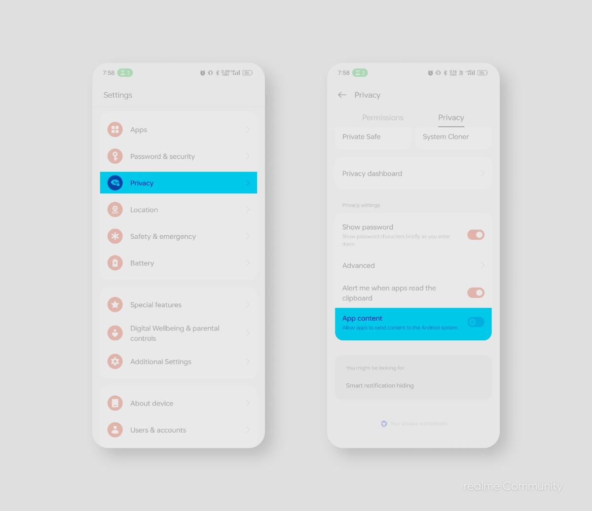realme UI Tips & Tricks: App Content