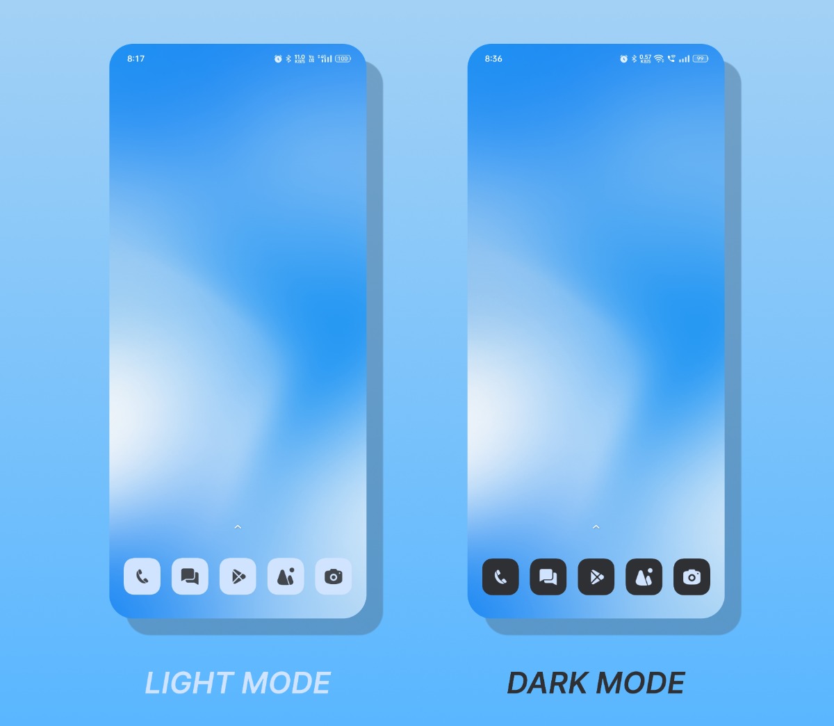 realme theme mode- Light & Dark 