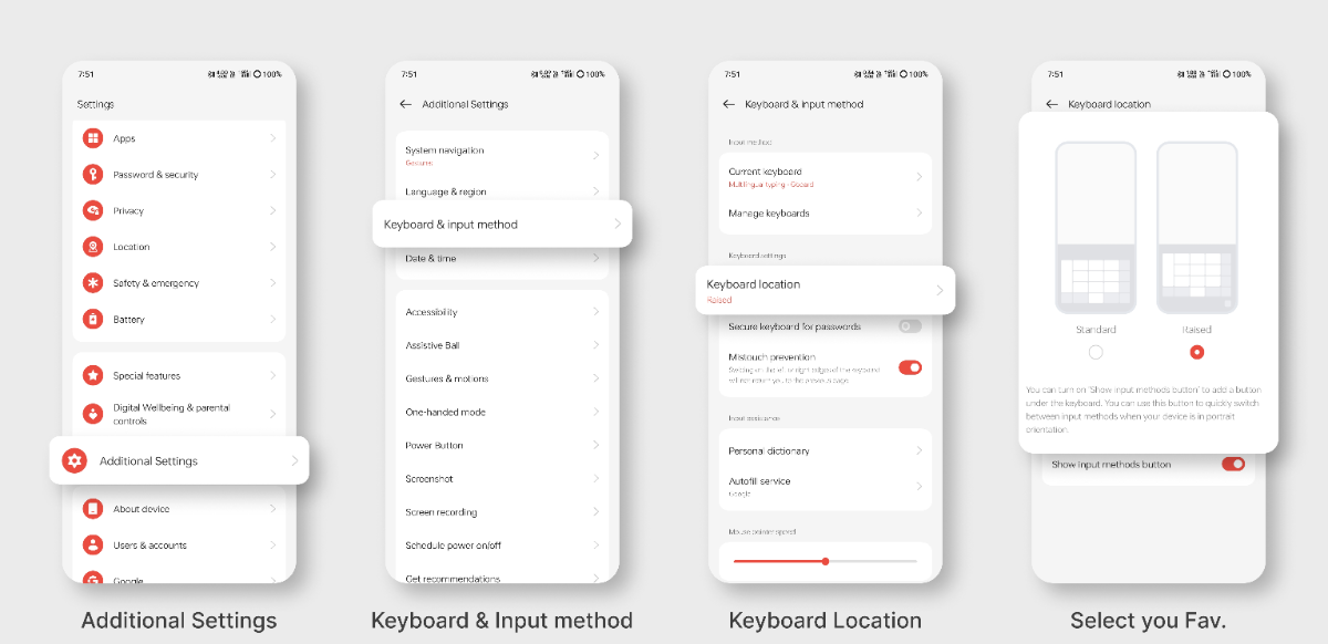 realme UI Tips & Tricks: Keyboard Location