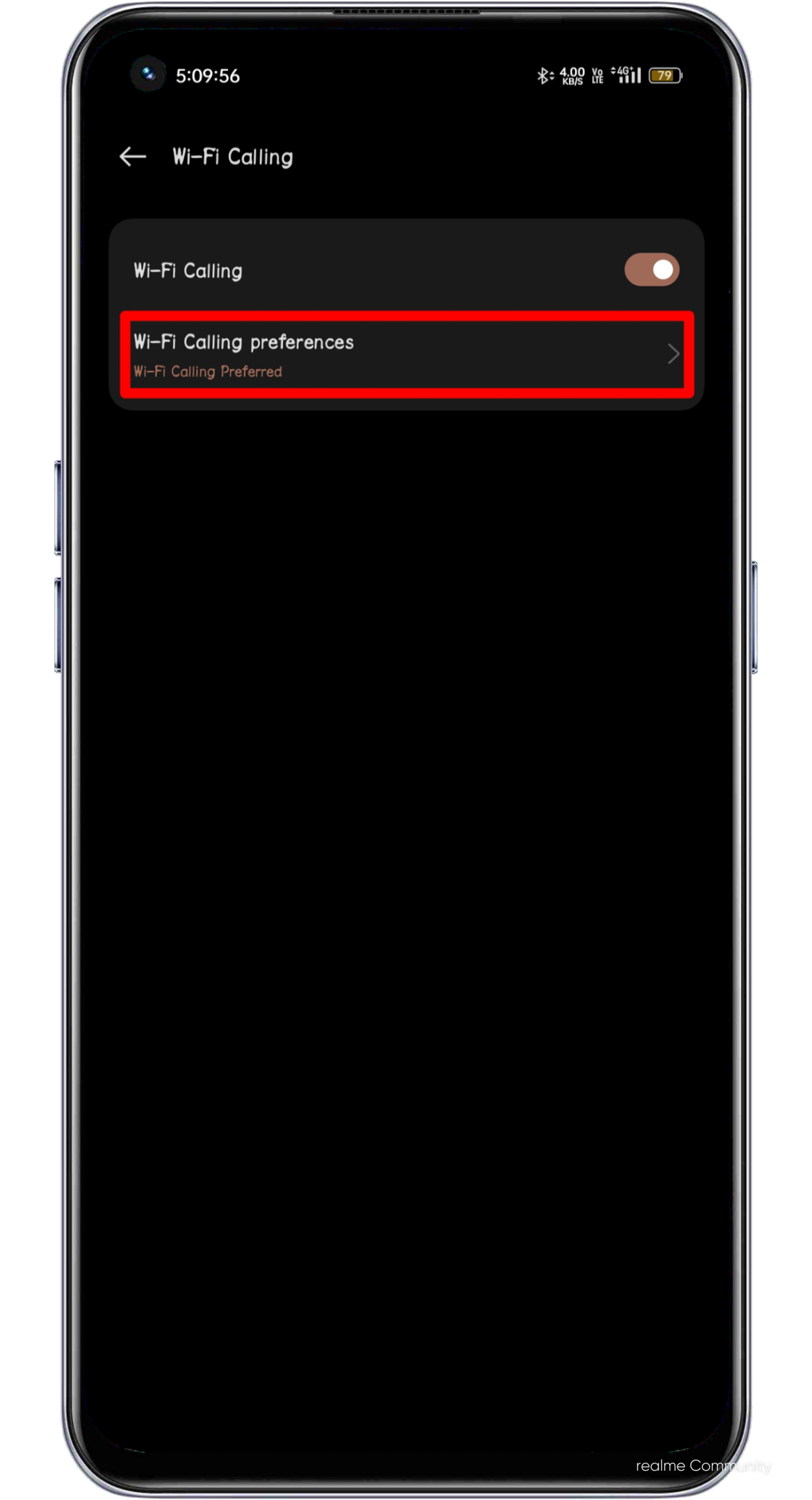 Wi-Fi Calling preferences