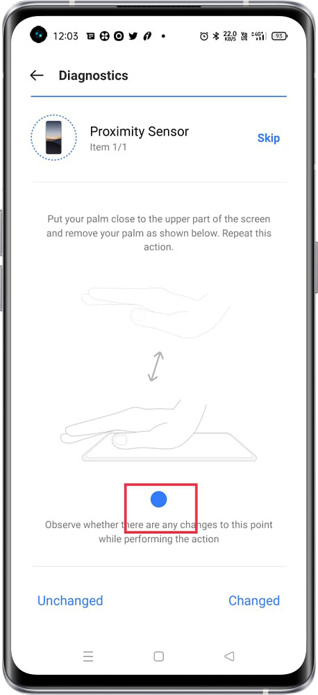 phone proximity sensor 