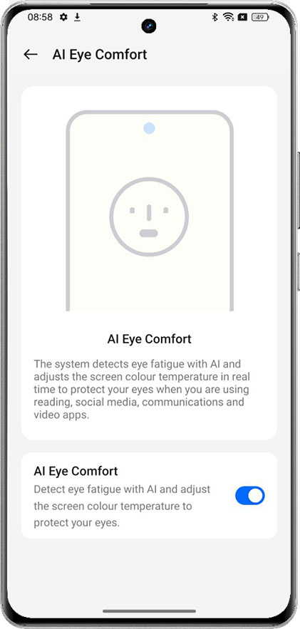 AI Eye comfort