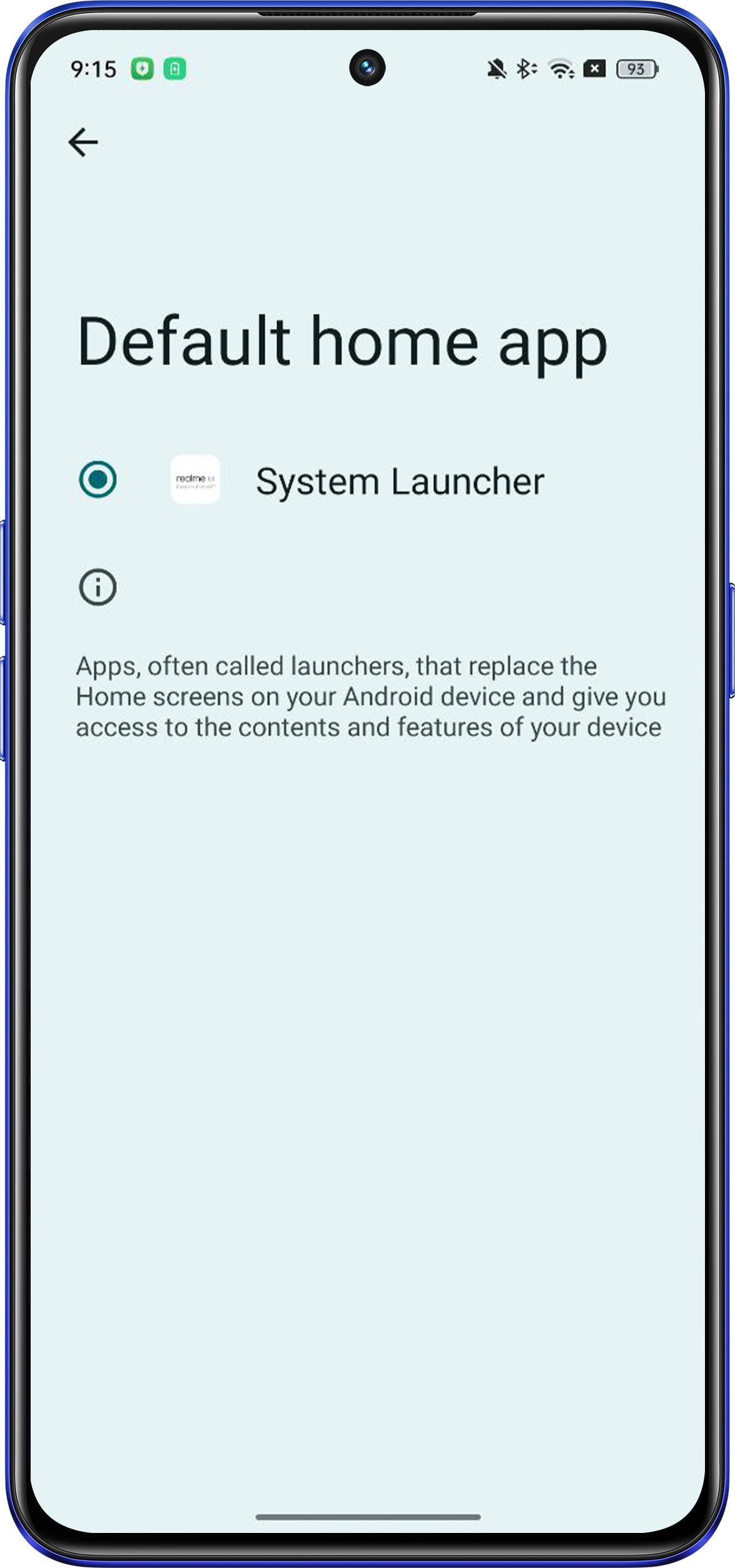 system launcher android 