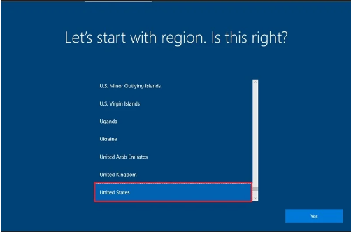 Select your country or region